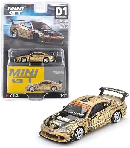 MINI GT Nissan Silvia S15 ゴールド LBWK札幌 MINIGT x Liberty Walk Nissan Silvia S15 LB-Super Silhouette Type I